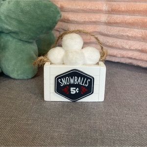 small snowball ornament